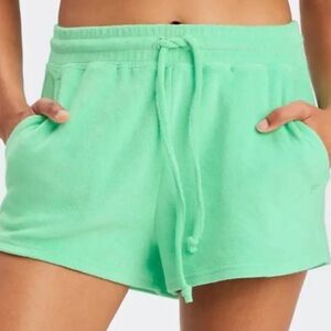Fabletics Womens Island Terry Short Short. Tropical Water. NWT sz 4X